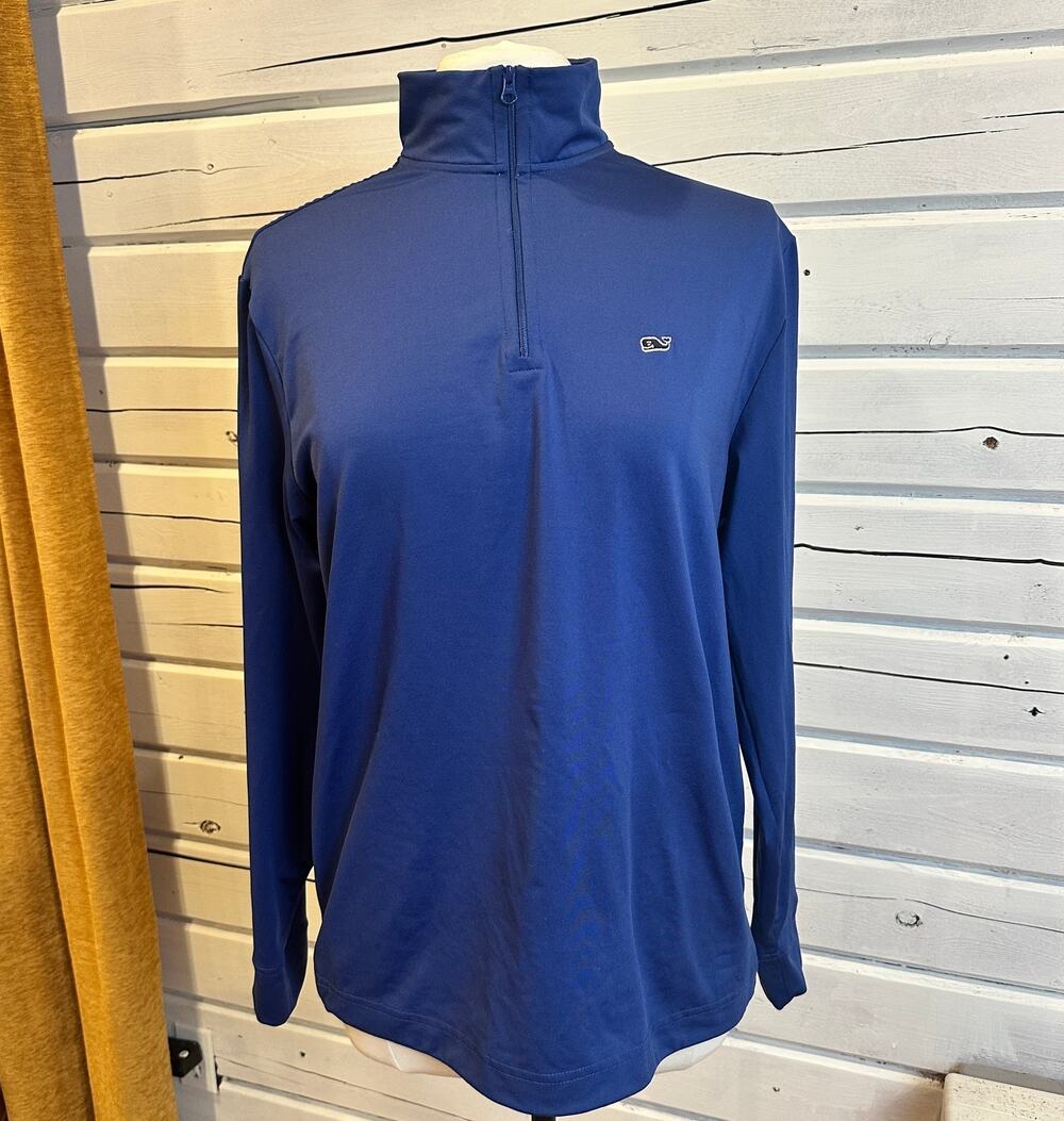 Vineyard Vines Performance Quarter-Zip Men’s S Dark Blue Navy